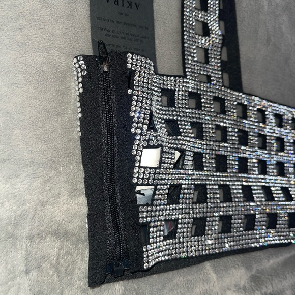 DONT BE MAD AT IT RHINESTONE BRA - Picture 7 of 8